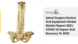 Spinal Surgery Devices And Equipment Market Trends, Size And Competitive Scope