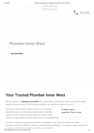 Best plumber Inner West Sydney