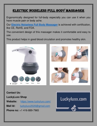 Electric Noiseless Full Body Massager