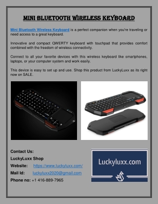 Mini Bluetooth Wireless Keyboard