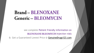 Millions of Customer’s First Choice Site to Buy BLEOMYCIN