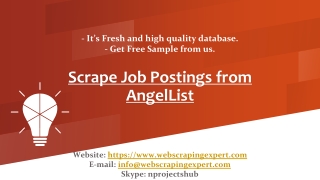 Scrape Job Postings from AngelList