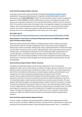 Smart Grid Data Analytics Market