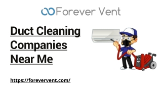 Air Conditioning Duct Cleaning Companies | Forever Vent