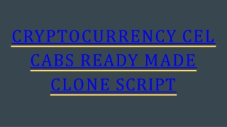 Readymade Cel Cab Booking Script - CryptoCurrency Integrations