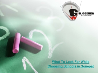 What To Look For While Choosing Schools in Sonepat