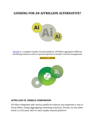 AiTrillion Loyalty Rewards Program Alternative / Competitors