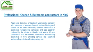 professional waterproofing company in NYC