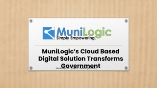 Welcome to MuniLogic SE