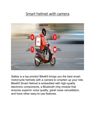 Smart helmet with camera