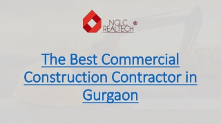 The Best Commercial Construction Contractor in Gurgaon