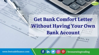 Bank Comfort Letter Without Having Bank Account | MT799 SWIFT