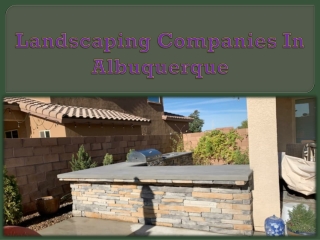 Landscaping Companies In Albuquerque