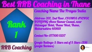 Best RRB Coaching in Thane