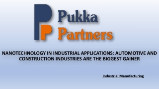 NANOTECHNOLOGY IN INDUSTRIAL APPLICATIONS NEW