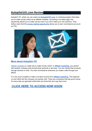 Autopilot101.com Review
