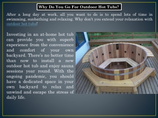 Install a New Outdoor Hot Tub  - Northern Lights Cedar Tubs