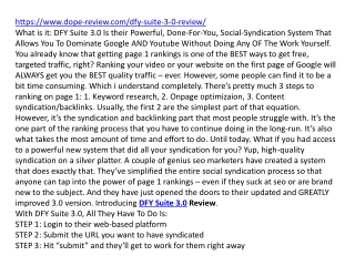 DFY Suite 3.0 Review
