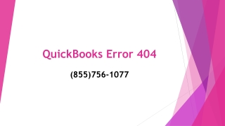 QuickBooks Error 404