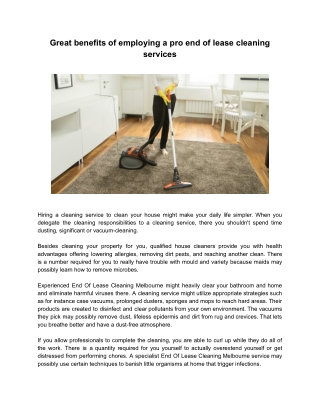 End of Lease Cleaner Melbourne - Shine End Of Lease Cleaning Melbourne