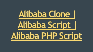Readymade Alibaba Clone Script - DOD IT Solutions