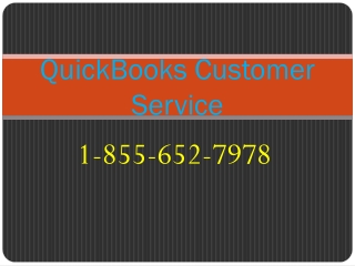 QuickBooks Customer Service 1-855-652-7978