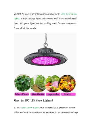 What is UFO LED Grow Lights