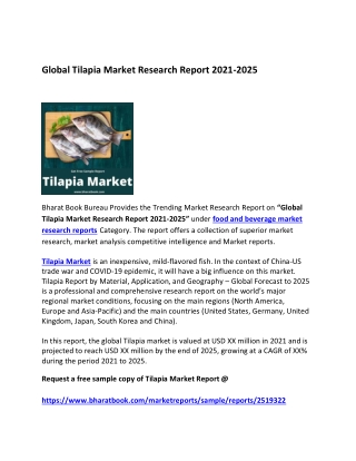 Global Tilapia Market Research Report 2021-2025