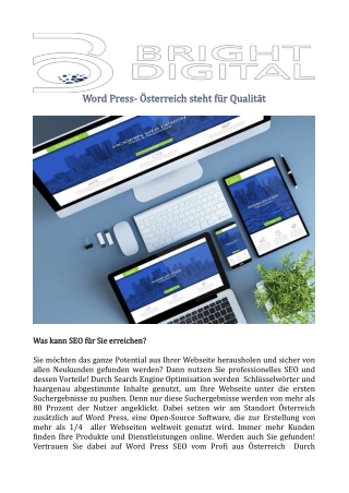 Word Press- Österreich steht für Qualität