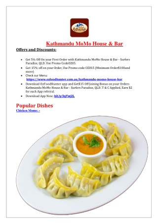 5% Off - Kathmandu MoMo House & Bar Surfers Paradise, QLD