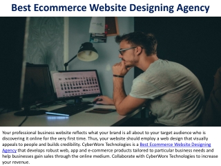 Best Ecommerce Website Designing Agency