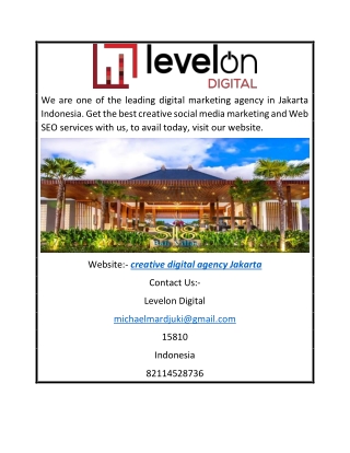 Creative Digital Agency Jakarta | Levelondigital.com