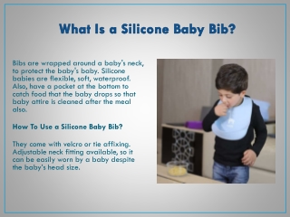 What Is a Silicone Baby Bib