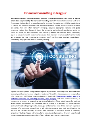 Financial Consulting in Nagpur