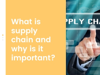 What is supply chain management and why is it important?