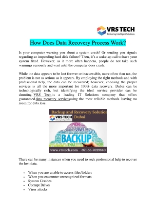 Get Secure Data Storage Backup Solution Dubai