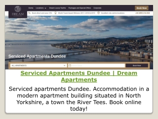 Serviced Apartments Dundee | Dream Apartments