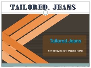 How to buy made-to-measure Jeans?