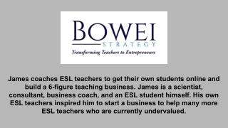 Online Teaching ESL - Bowei Strategy