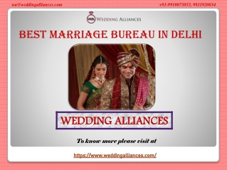 One of The Best Marriage Bureau in Delhi NCR