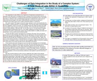 Challenges of Data Integration in the Study of a Complex System: A Case Study of Lake Atitlán in Guatemala