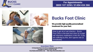 Fungal Nail infections Medication | Bucks Foot Clinic