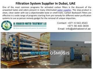 Filter supplier in uae-Alkhabeerwt