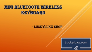 Mini Bluetooth Wireless Keyboard