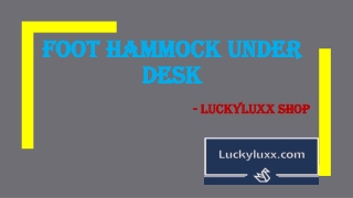 Foot Hammock Under Desk