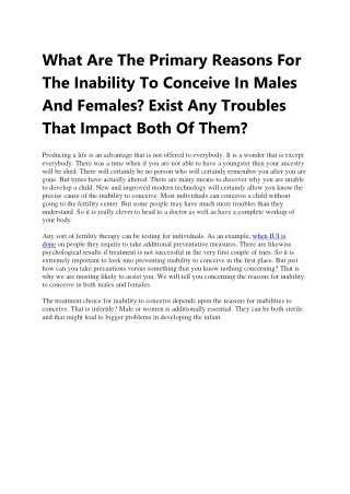 Best iui test centre in India