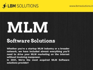 Best MLM Software Solutions in India