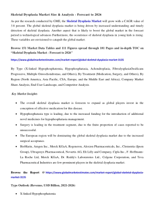 COVID-19 Impact on Global Skeletal Dysplasia Market