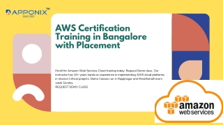 No.1 AWS Training in Bangalore,  AWS Certification Training with Placement