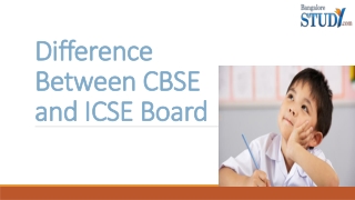 Difference Between CBSE and ICSE Board